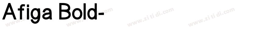 Afiga Bold字体转换